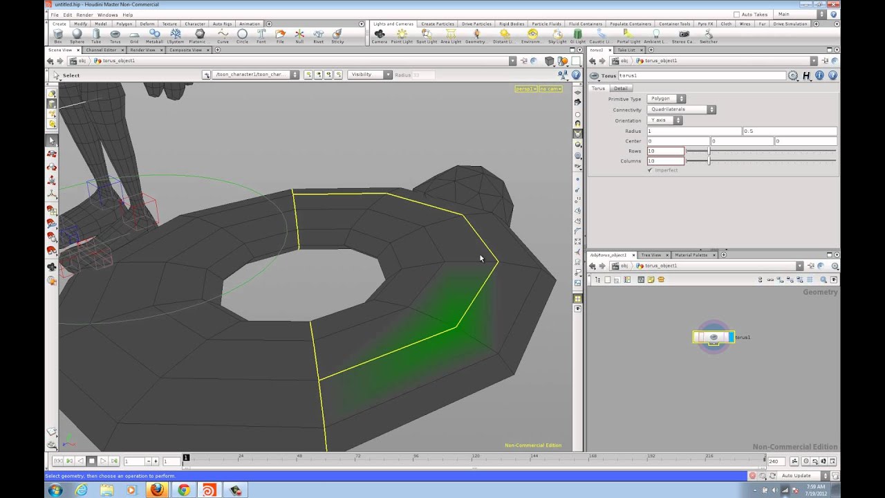 Houdini Tools Selection Edge Loop Partial Loop Selection
