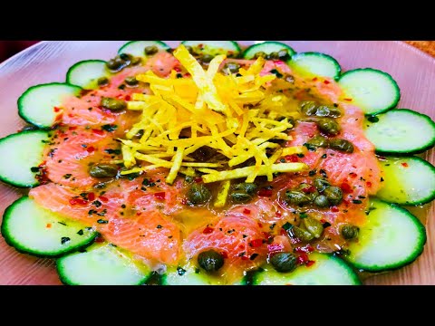 TIRADITO DE  TRUCHA EN SALSA OLIVO | Receta Fácil, Saludable| Abel Ca |