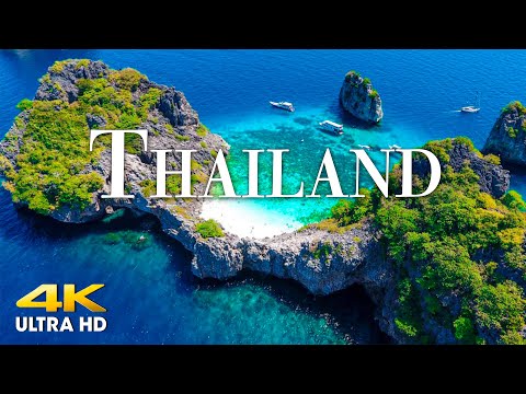 FLYING OVER THAILAND (4K UHD) Beautiful Nature Scenery with Relaxing Music | 4K VIDEO ULTRA HD