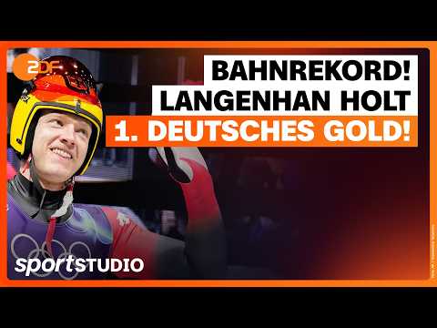 Max Langenhan holt im Rodeln erstes deutsches Gold | Olympia Mailand Cortina 2026 | sportstudio