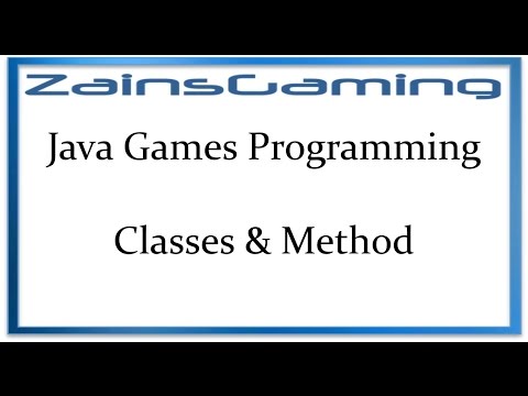 Java Games Programming Tut05 Classes Methods
