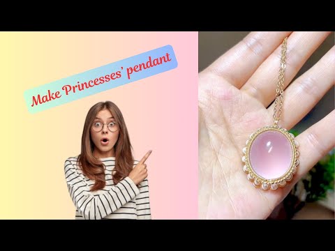 DIY Princess Pendant Jewelry Making Tutorial 💖 | #bridalook