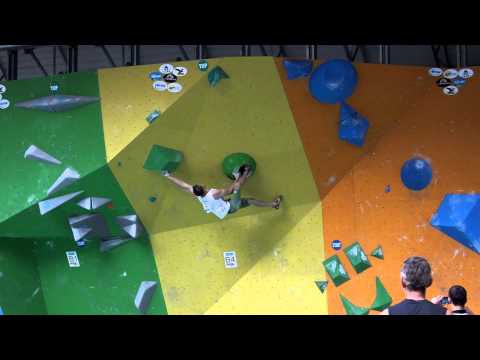 Jernej Kruder - first attempt on B4 in Arco Rock Master Finals