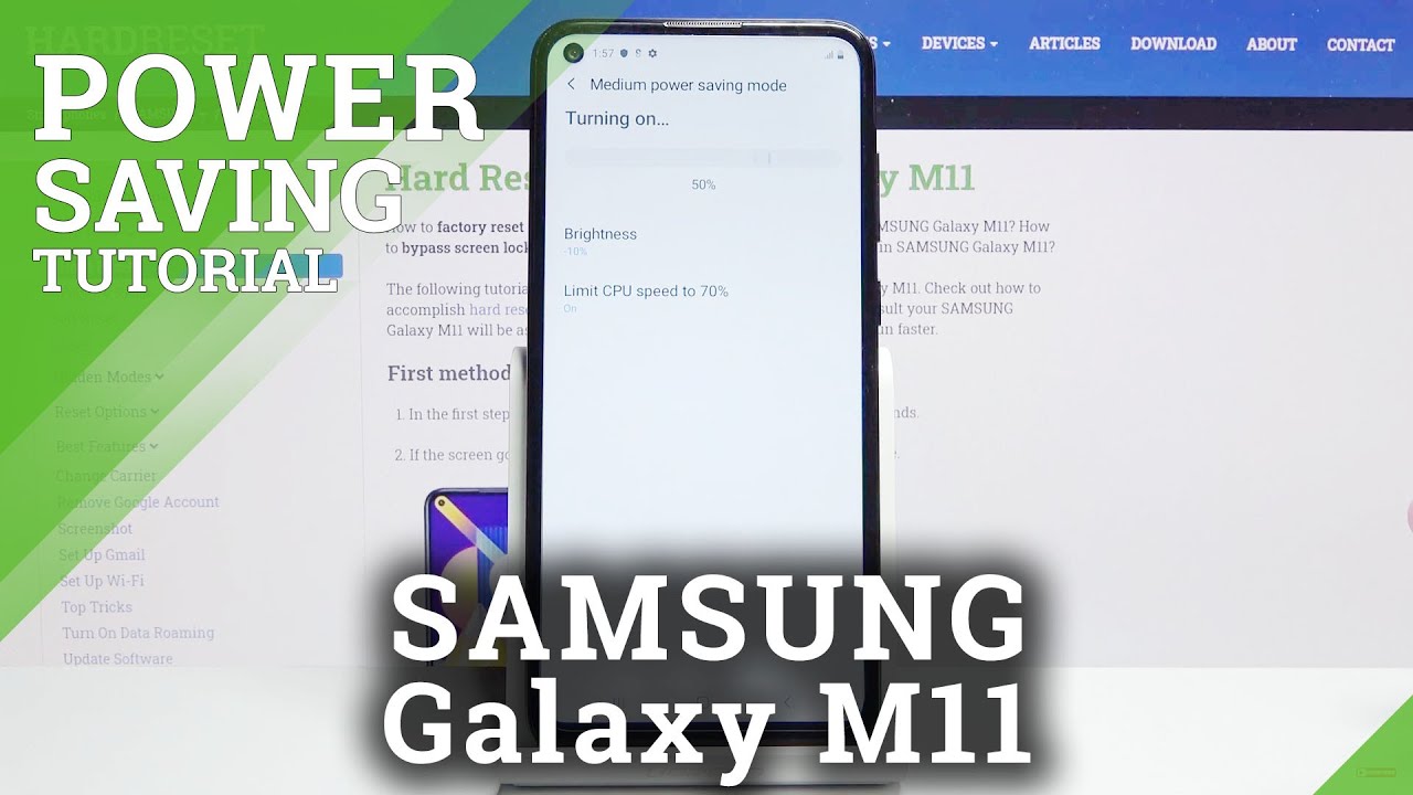 How to Enable Power Saving Mode on SAMSUNG Galaxy M11 – Turn On Battery Saver