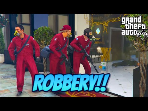 My First ROBBERY In JEWELRY STORE IN GTA V