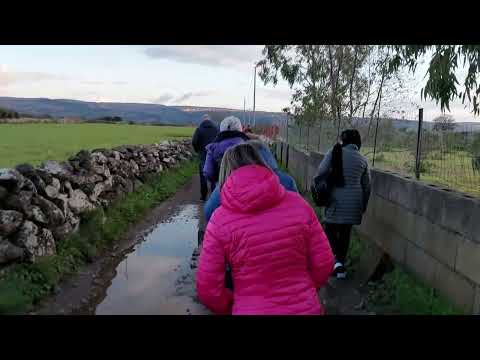DA ZURI a TADASUNI. Pellegrini rientrando lungo l'antico sentiero per la chiesa S. Michele arcangelo
