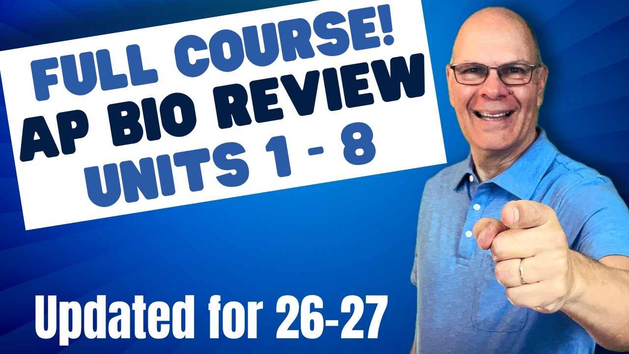 AP Biology Full Course Review (All 8 Units)|Everything You Need for a 5 — 2026 AP Exam (with fixes)