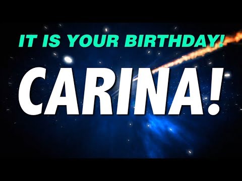 HAPPY BIRTHDAY CARINA! This is your gift.