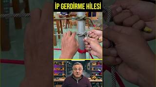 Basit Bir Teknikle İp Gerdirme Nasıl Yapılıyor  #ironi #sosyal #howtomake #kendi