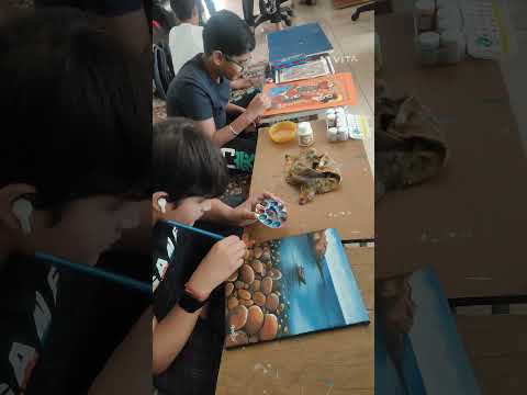 nature scenery on Canvas #acryliccolour # art#drawing #painting#nature#student pranil