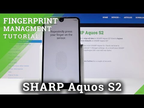 How to Add Fingerprint in SHARP Aquos S2 - Set Up Lock Screen