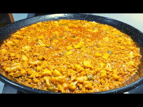 PAELLA de BACALAO con COLIFLOR | Un arroz típico de VALENCIA