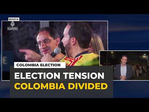 Colombia election dispute: left-wing supporters rally in Bogotá amid tight race