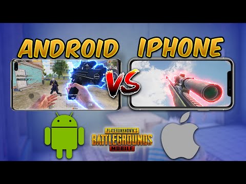 Android vs iPhone (PUBG MOBILE) iOS vs Android Comparison (Gyroscope, Aim Assist, Touch Response)
