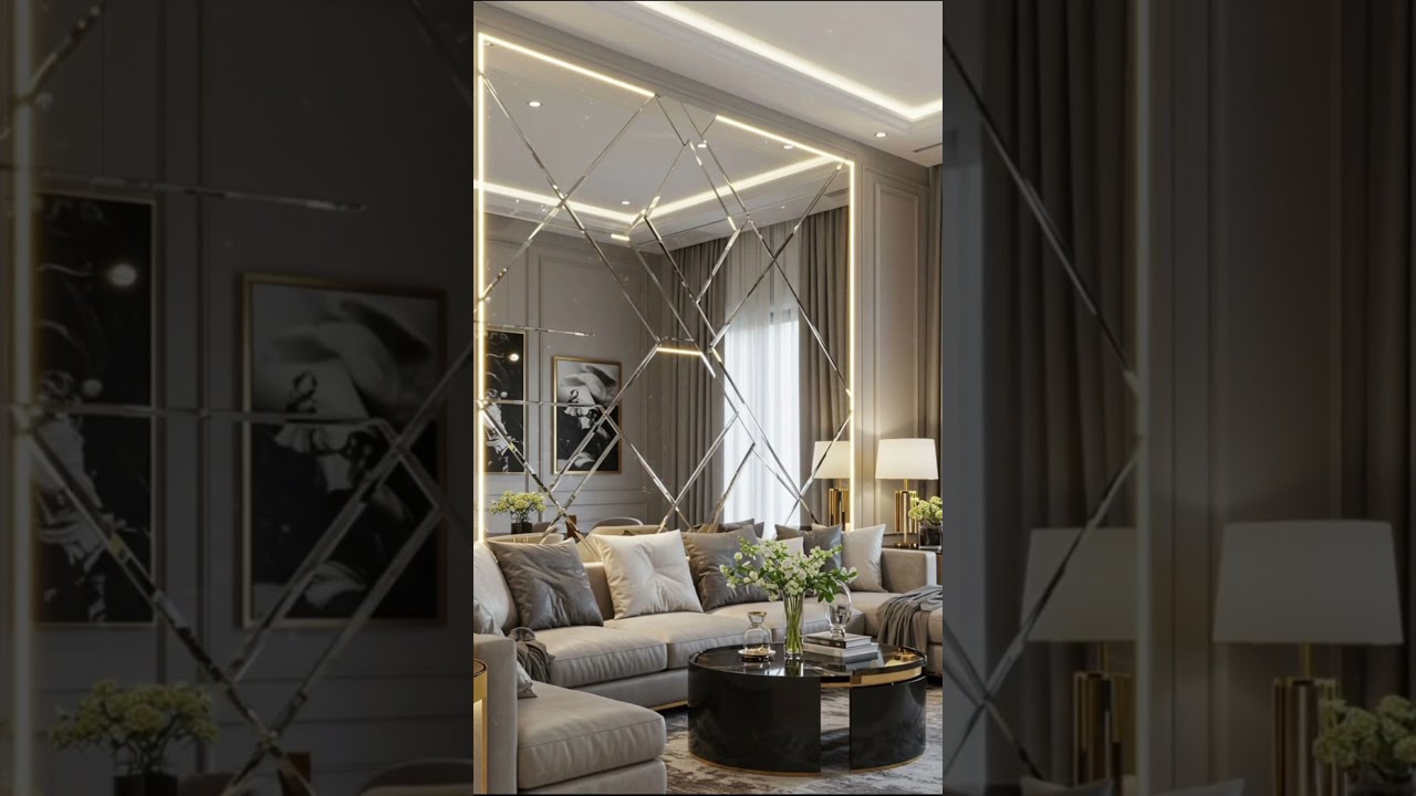 Mirror Wall Decor That Makes Your Living Room Look Expensive! 💎