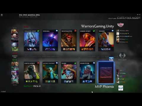 MVP vs WG Unity  Warrios Gaming Starseries season 2 2016 dota2 patch 6.87 game 1