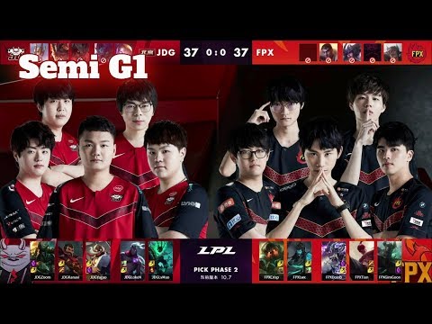 JDG vs FPX - Game 1 | Semi Final LPL Spring 2020 | JD Gaming vs FunPlus Phoenix G1