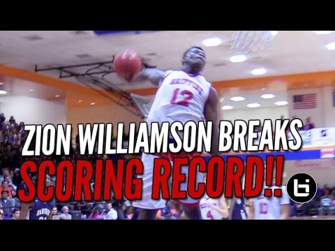 Zion Williamson Dunks His Way to Tournament Scoring Record!