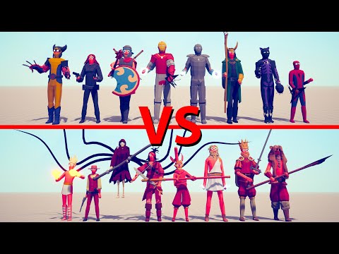 MARVEL Team vs BOSSES Team - Totally Accurate Battle Simulator TABS