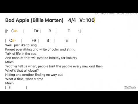 Bad Apple - Billie Marten