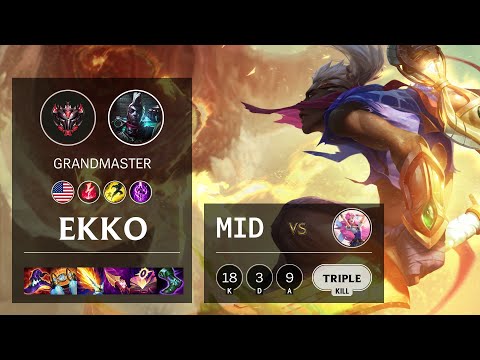 Ekko Mid vs Seraphine - NA Grandmaster Patch 11.1