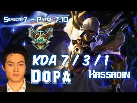 Dopa KASSADIN vs LISSANDRA Mid - Patch 7.10 KR Ranked