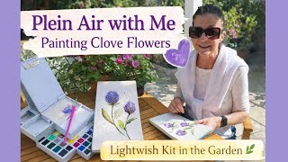 Bringing my Garden to you 🌸 Lets paint with watercolors! Featuring Lightwish Plein Air kit 