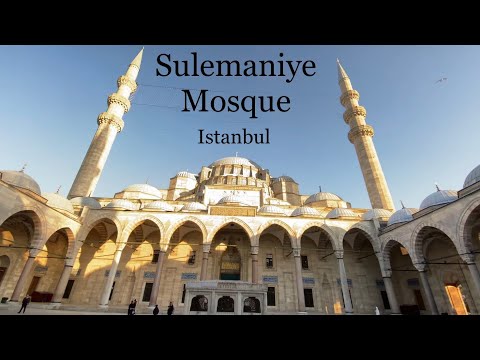 Sulemaniye Mosque - Istanbul Tour - 4K