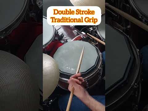 Drum Lesson! Double Stroke Roll Traditional Grip Using Push-Pull Technique!