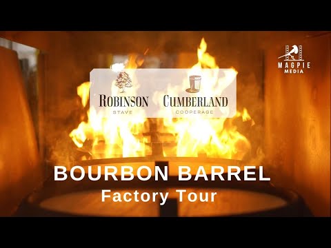 Bourbon Barrel Makers in East Bernstadt Kentucky - Cumberland Cooperage 30 second tour