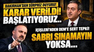 Bakırhan'dan Sürpriz Duyuru! Başlatıyoruz.. Dem'e Sert Tepki: Sabır Sı