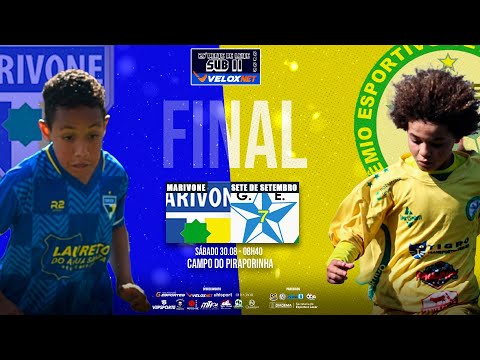 GRANDE FINAL DO 26º CAMPEONATO SUB 11 2025 : MARIVONE X SETE DE SETEMBRO -- TV LIGA DIADEMA