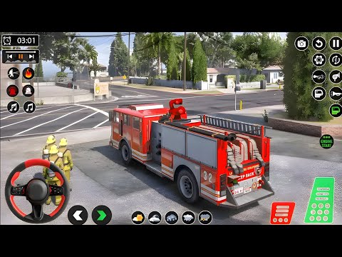 🔥 Fire Truck Simulator 3D – Real Firefighter Rescue Mission Gameplay (Android)