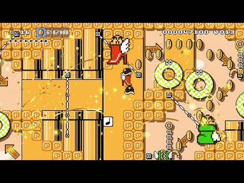 黄色の砂漠の全自動Yellow Desert Automatic by あやせ えり/ELI 🍄 Super Mario Maker 2 ✹Switch✹ #asq