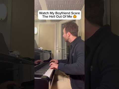 Thank god he is cute. Watch my boyfriend scare the hell out of me during my piano practice! 🎃🎹👻!