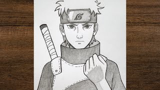 Drawing Shisui Uchiha | Realistic Pencil Sketch | Full Process + Narration | Naruto Fan Art