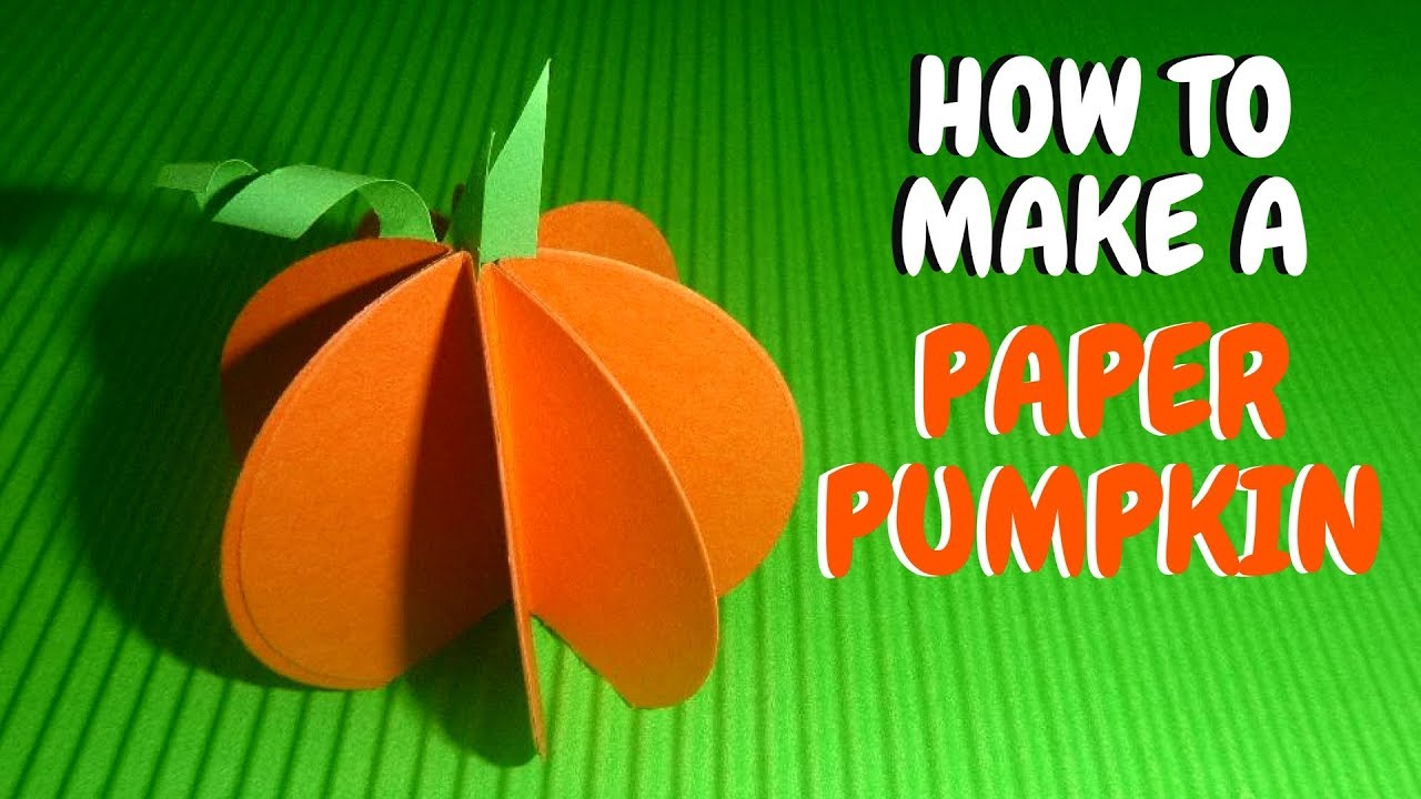 How to Make a Paper Pumpkin | Fall Crafts for Kids