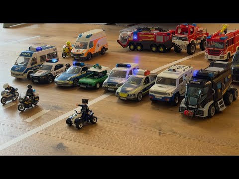 Playmobil Polizei Feuerwehr Krankenwagen – Meine Fahrzeugesammlung