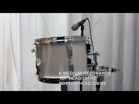 12" tom tuned to different fundamental notes