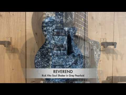 Reverend RVSS-GRPL-E Rick Vito Soul Shaker Electric Guitar - Grey Perloid