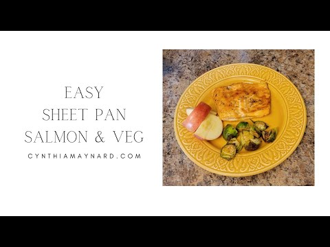 Sheet Pan Salmon & Brussels Sprouts SIMPLE!