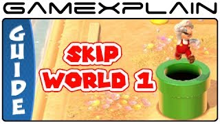 Shortcut to World 2 - Super Mario 3D World's Secret Exit in World 1-2 Guide & Walkthrough