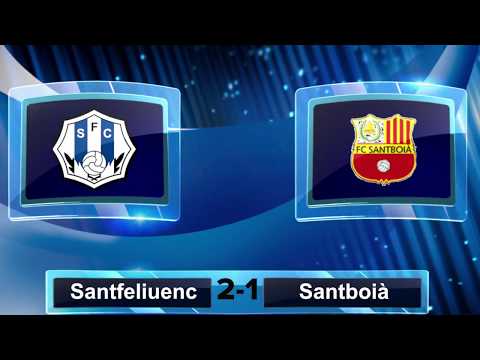 Resumen del Santfeliuenc 2-1 Santboià