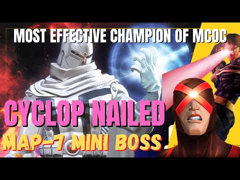 Cyclop Nailed Map7 Mini Boss White Magneto like a Boss Effective Character of MCOC Kabam Mike's Fav