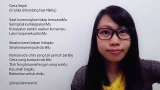 Download lagu Cinta Sejati (Franky Sihombing feat Nikita) - Cover by @inspiratorwords mp3 Download lagu Cinta Sejati (Franky Sihombing feat Nikita) - Cover by @inspiratorwords mp3