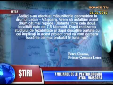 07.7 Miliarde De Lei Pentru Drumul Letca-Viisoara