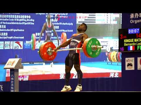 Bernardin Kingue Matam (77) - 145kg Snatch @ 2015 IWF Grand Prix