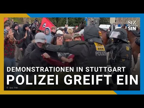 Demo von Rechtsextremen in Stuttgart und anderen Großstädten