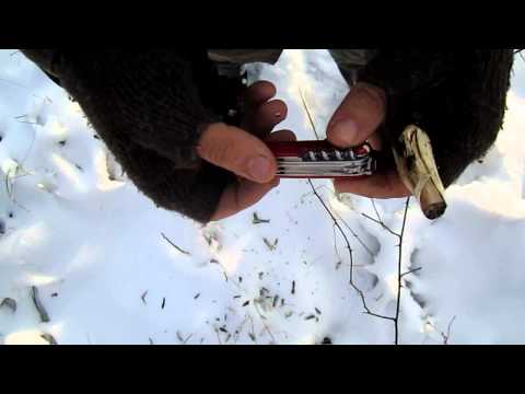 Günstige Bushcraft Messer Test: Teil 1  Victorinox Offiziersmesser Huntsman