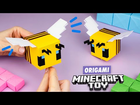 Оригами Pop It Котик из бумаги Origami Paper Pop It DIY TikTok Fidget Toy Антистресс игрушка
